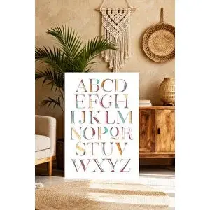 Mgi Design Zarif Çocuk Odası Tablosu Vintage Etkili Kanvas Tablo Yatak Odası Tablosu | Modern Duvar Dekoru | Salon, Yatak Odası Ve Ofis İçin | Sanatsal Ev Dekorasyonu 35x50 cm