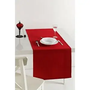 Denizli Concept Roma Kırmızı Runner 50x170 - Düz Renk Şık Sofra Dekoru