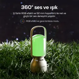 Xenon X6850 Lambalı Bluetooth Hoparlör - Beyaz 9