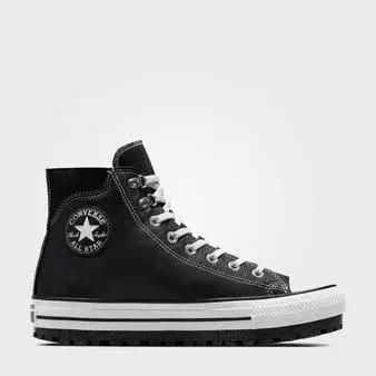 Converse Chuck Taylor All Star City Trek Unisex Siyah Deri Su Geçirmez Bot