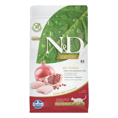 N&D Prime Tavuklu ve Narlı Tahılsız Kısırlaştırılmış Kedi Maması 1,5kg