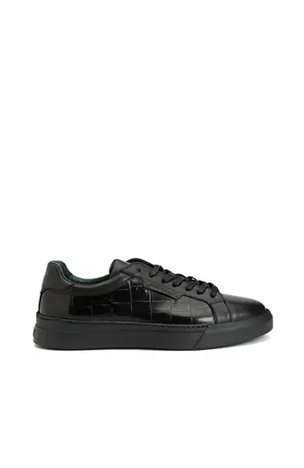 Siyah Erkek Deri Sneaker
