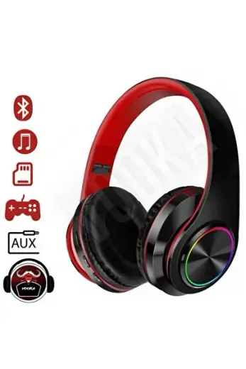Togo M39 Bass Bluetooth Kulaküstü Kulaklık Led Işıklı Mikrofonlu Kablosuz Kulak Üstü Kulaklık Uni