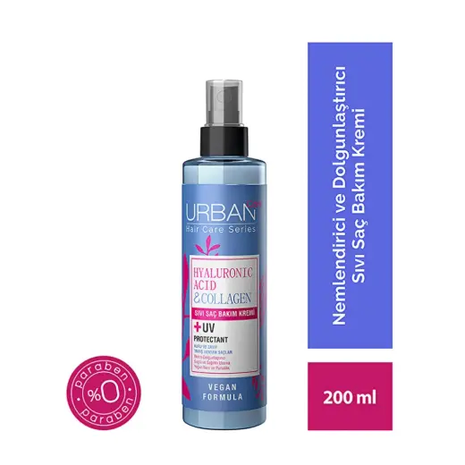 Urban Care Hyaluronic Acid & Collagen Kuru ve Cansız Saçlara Özel Sıvı Saç Kremi 200 ml