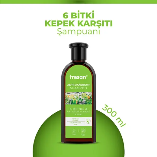 Tresan 6 Bitki Kepek Karşıtı Bakım Şampuanı 300 ml
