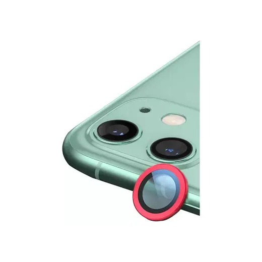 Newface Apple Iphone 12 Mini Raze Metal Kamera Lens - Kırmızı
