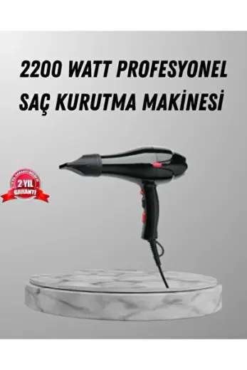 KRM 2200W Fön Makinesi – Profesyonel AC Motor, Soğuk ve Sıcak Üfleme KRM