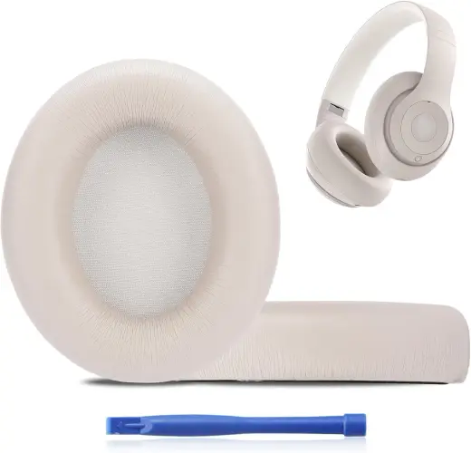 Beats Studio pro için Yedek Kulak Pedleri, Yüksek Yoğunluklu, Darbe Emici Köpük, Protein Deri, Diğer Stüdyo Modellerine Uymaz (Kumtaşı)
