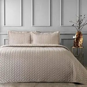 Taç Glory Camel Tek Kişilik Yatak Örtüsü Seti 180x250 Cm