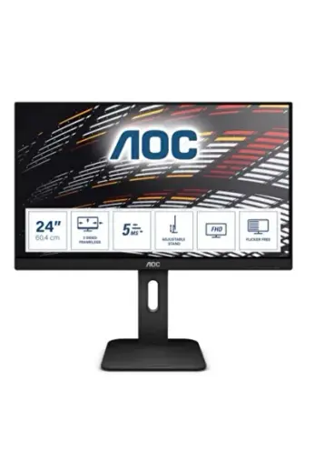 23.8 24P1 IPS 5MS 60MHZ 1XVGA 1XHDMI 1XDP 1XDVI FHD 1920X1080 USB3.0 HOPARLÖR ÇERÇEVESİZ YÜKSEKLİK A