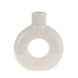 Stilera Circle Vazo Krem 15x13 cm