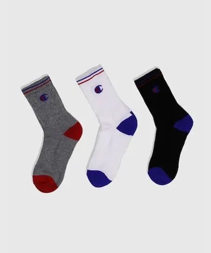 Champion Basics Crew Socks 3lü Paket