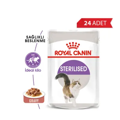 Royal Canin Sos İçinde Kısırlaştırılmış Yetişkin Kedi Konservesi 85gr (24 Adet)