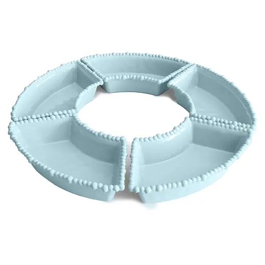 Baci Milano Joke Table Kitchen Melamin 5'li Meze Tabağı Aqua