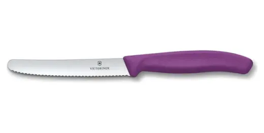 Victorinox Swiss Classic 11 cm Tırtıklı Domates Bıçağı Mor