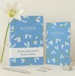 Yıldız Defter Floral Seri No:8 Notebook 2 In 1