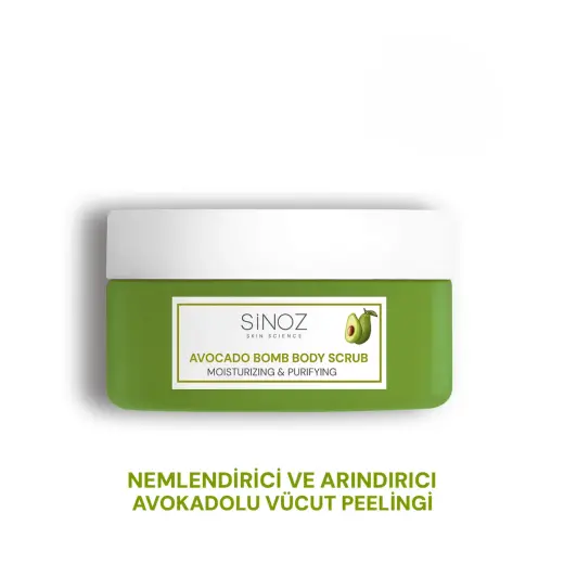 Sinoz Avocado Bomb Nemlendirici ve Arındırıcı Vücut Peelingi 300 gr