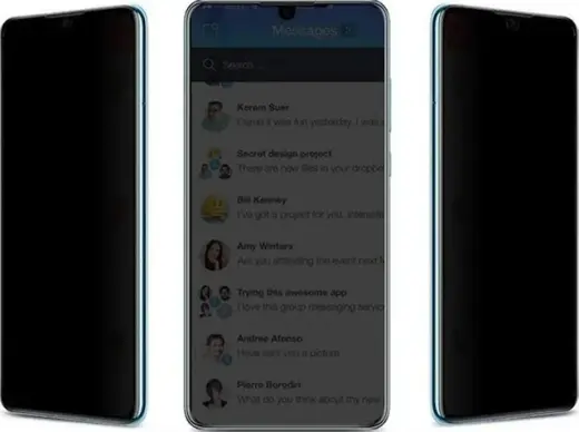 Samsung Uyumlu S20 Fe Hayalet Kırılmaz Cam Ekran Koruyucu Gizli Privacy