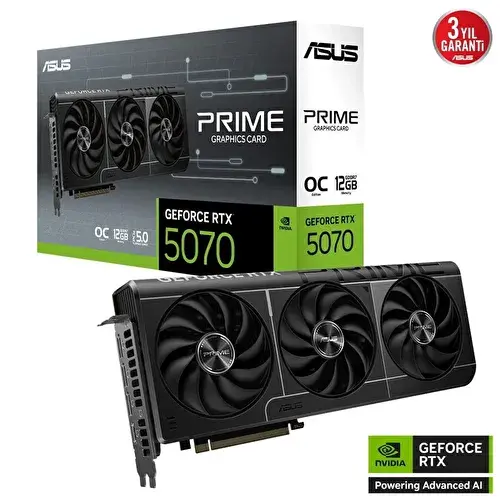 ASUS PRIME RTX5070 O12G OC 12 GB GDDR7 192bit Ekran Kartı