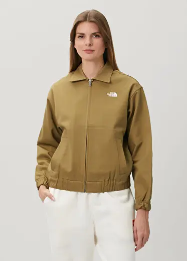 Haki Twill Collared Mont