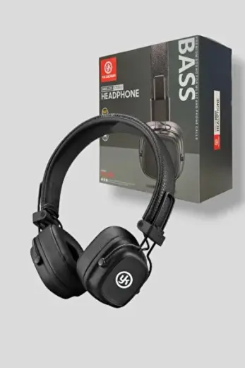 Yeni Nesil Şık Tasarım Extra Bass Kablosuz Kulak Üstü Bluetooth Kulaklık Işıklı Mikrofonlu