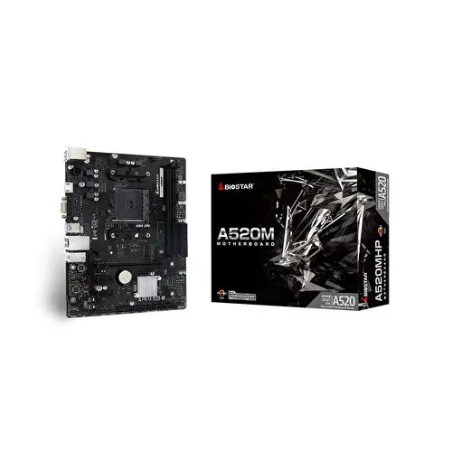 Biostar A520MHP DDR4 4400MHz AM4 mATX Anakart