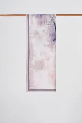 Paint Pattern Lyocell Shawl Lilac