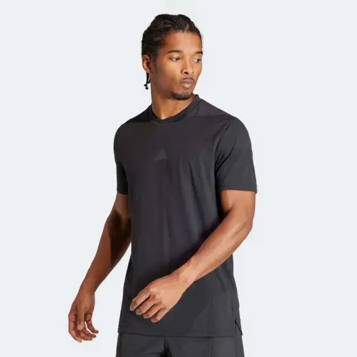 adidas Erkek Siyah Antrenman T-Shirt