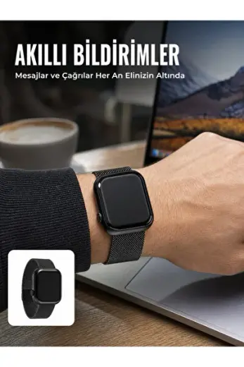 Dokunmatik AMOLED Akıllı Saat Nabız Uyku ve Spor Takip Özellikli