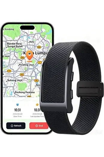 Akıllı GPS Fitness Takip Bilekliği – Nabız, Uyku, Adım ve SOS Özellikli Ekransız Akıllı Bileklik