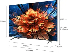 Tcl 75Q6C 4K Ultra HD 75" 190 Ekran Uydu Alıcılı Google Smart MiniLED TV 4