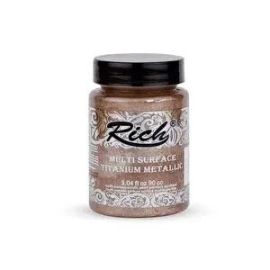 Rich Titanium Metalik Hobi Boyası Antik Bej 90 cc