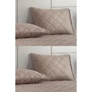 Formeya Alez Kahverengi 4 Adet %100 Pamuk Yastık Koruyucu Alez 50x70 cm