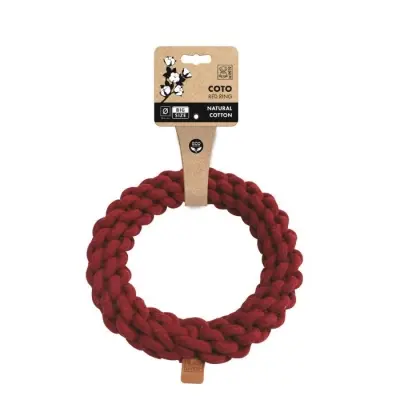 M-Pets Örgü Halka Köpek Oyuncağı 25cm (Kırmızı)