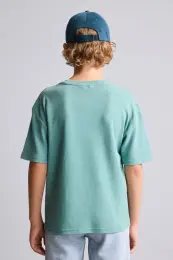 Overshirt Fit Yazılı Tişört Erkek Çocuk 6