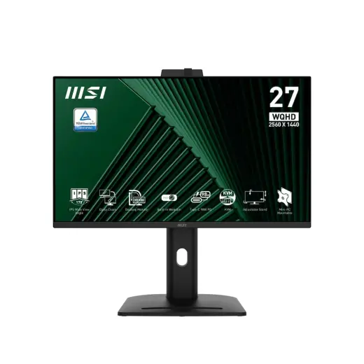 msi pro mp275qpdg 27 2560x1440 wqhd 100hz 1ms hdmi dp type-c rj45 adaptive sync ips monitör