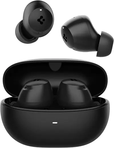 Spigen Audio TWS P10 Bluetooth Kablosuz Kulaklık - ANC Pro Aktif Gürültü Engelleme & 10 mm Sürücü & 30 Saat Pil & & ENC 6 Mikrofon & Şeffaf & Gaming Mod iPX4 Siyah - ASD07887 (Spigen TR Garantili)