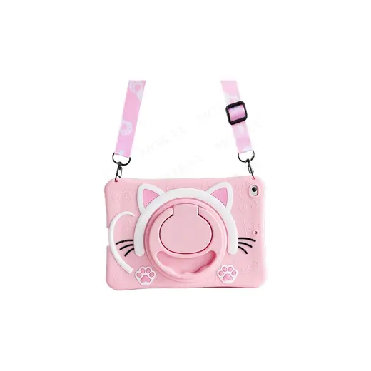 MobaxAksesuar Samsung Galaxy Tab A11 Plus / A9 Plus 11inç X230 X210 Kılıf Cute Dolls Standlı Eğlenceli 3D Karekterli Çocuk Kılıfı