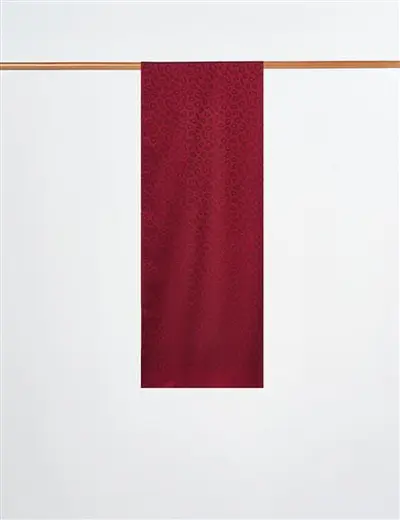 Leopar Desen Şal Bordo