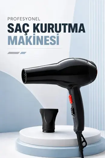 Tüm Saç Tiplerine Uyg, İki Kademeli Hız Ayarlı Fön Makinesi