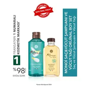 Monoi Işıltı Vücut ve Saç Seti-Vücut Yağı 100 ml & Saç ve Vücut Şampuanı 400 ml