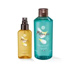 Monoi Saç ve Vücut Seti-Bronzlaştırıcı Vücut Yağı 125 ml & Saç ve Vücut Şampuan 400 ml