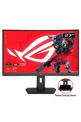 ROG Strix XG27WCS 27 inç 180Hz 1ms 2K WQHD FreeSync Fast VA Kavisli Gaming Monitör