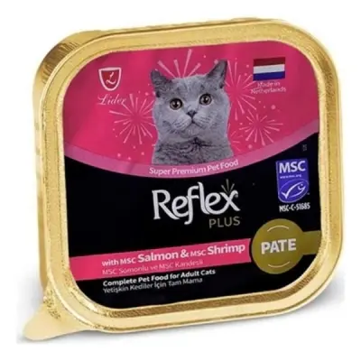 Reflex Plus Ezme Somonlu ve Karidesli Yetişkin Kedi Konservesi 85gr
