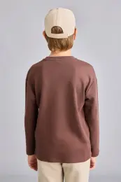 Oversize Baskılı Uzun Kol Tişört Erkek Çocuk 6