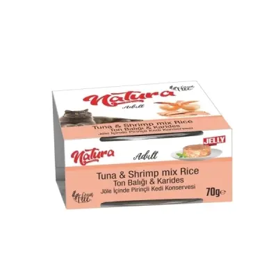 Natura Ton Balıklı ve Karidesli Yetişkin Kedi Konservesi 70gr