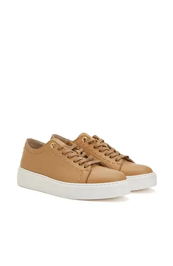 Karamel Kadın Deri Sneaker