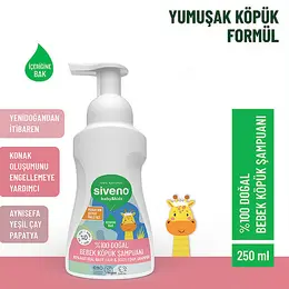 Siveno Doğal Bebek Köpük Şampuanı 250 ml 2