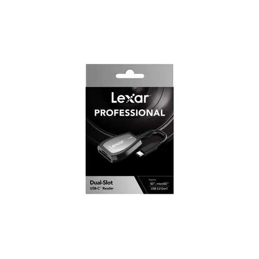 Lexar Usb-C Dual-Slot Kart Okuyucu SD Micro Sd USB 3.2 Gen1 SD 312 MB/sn Okuma Hızı ile Yüksek Performans
