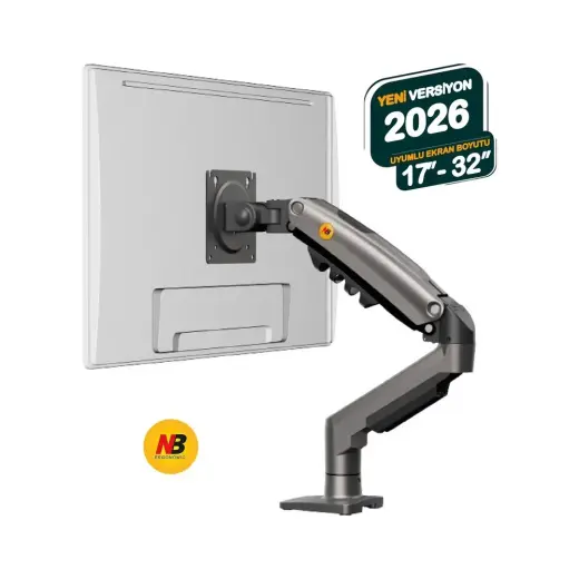 Nb North Bayou Nb F80 17-32 Inch Monitör Tutucu Kol 2-9kg Amortisörlü Vesa Monitör Standı 2026 Versiyon